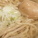 塩そば専門店 桑ばら - ネギトロ丼と全粒粉平打ち麺の塩かけそばの定食