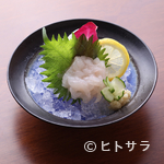 Sushi Kappou Shiro Haccha - 白海老そのものを味わうなら、やはりお刺身で。後を引く一皿です