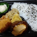 業務スーパー - 料理写真:濃厚!デミ&チーズソースハンバーグ弁当。