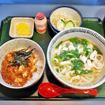 かど茂 - 鳥なんばうどんミニ親子丼