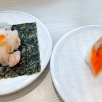 はま寿司 - 赤えび包み＆紅鮭