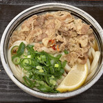 麺処 綿谷 - 牛肉ぶっかけ小 温（510円）