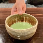 たでの葉 - ご主人のたてたお抹茶でさっぱりしました♪