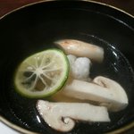 萌えぎ - 椀物（鱧と松茸）