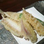 萌えぎ - 揚げ物（キス天ぷら）