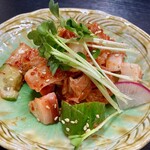和屋 きらく - たことキュウリのキムチ和え