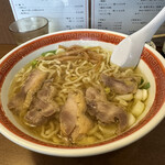 仙台中華そば 銘店嘉一 - 鶏チャーシュー麺 醤油味+ネギトッピング