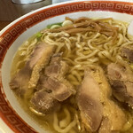 仙台中華そば 銘店嘉一 - 鶏チャーシュー麺 醤油味+ネギトッピング（UP）