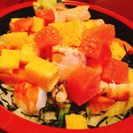 Sushi Katsu - 海鮮ばらちらし（1100円）