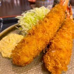 Tonkatsu Kushiage Tomitake - 2022年12月上エビフライ