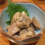 京都山科 焼鳥 かなざわ - 白肝しぐれ煮