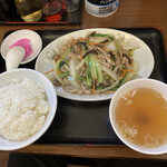 Chuuka Ousama - 日替わり(豚肉の細切り白菜炒め) 800円