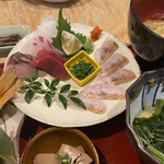 対馬のどぐろとイカ活き造り 博多 魚蔵 都ホテル店 - 