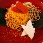 Karasumi Sobatsuki To Matsu - からすみ蕎麦。