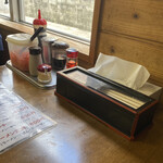 みっちゃんラーメン - 卓上