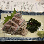 庄や - 太刀魚焼霜作り