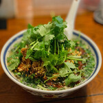 ラーメン･餃子 ハナウタ - 麻辣香湯 パクチートッピング