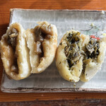 高峰温泉 - おやきは熱々