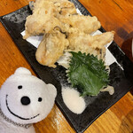 広島大衆居酒屋　十升 - 牡蠣天ぷら Oyster Tempura at Hiroshima Gastropub Thomas, Nagarekawa, Hiroshima！♪☆(*^o^*)