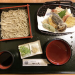 手打そば やっこ - 天ざるそば¥1760