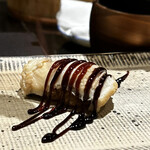 鮨 西崎 - チョコレートソースのようですけど（笑）、