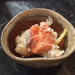 串あげ処 のどか - 自家製 紅鮭の飯寿司