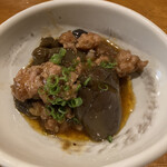 さくら井 - お通しの麻婆茄子