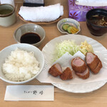 とんかつ野崎 - ヒレとんかつ定食　1600円