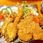 茶寮 ふ川 - 海鮮フライ