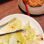 博多天ぷら たかお - おかわり自由 塩もみ野菜
