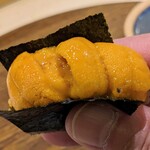 すし小粋 - 雲丹の海苔巻き