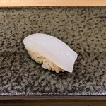 すし小粋 - スミイカ、しっかりした身だけど、味わい深い。