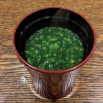 すし小粋 - 鰤のお味噌汁