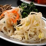 鉄板肉酒場 二代目亀田精肉店 - 大人気のサイドメニュー『ナムル盛り』