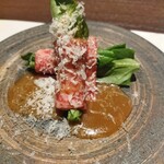 肉割烹 肉かぶく - 厳選黒毛和牛　カイノミのたたき