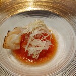 肉割烹 肉かぶく - フルーツトマトと毛ガニのサラダ仕立て 完熟トマトドレッシング