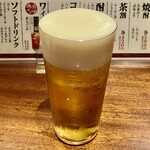 Gokuraku Yodare Sakaba - 生ビール＠660円
