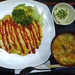 Kushi Yaki Ba Chigusa - 昔懐かしふわとろオムライス定食