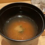 鮨 由う - 味噌汁