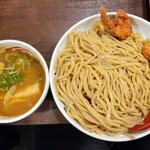 三豊麺 - 濃厚魚介つけ麺 唐揚げのせ,特盛(750g)