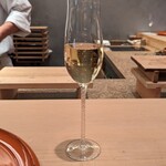 銀座 kappou ukai 肉匠 - シャンパン