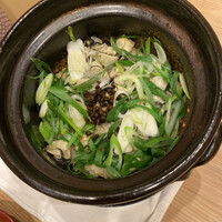 馬車道 大かわ - 牡蠣とネギの炊き込みご飯