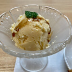 御料理 ひさまつ - デザート 白胡麻アイス