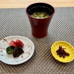 御料理 ひさまつ - 赤出汁 香物