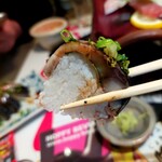 大衆海鮮居酒屋 あかし亭 - あぶり〆鯖棒寿司