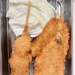 立呑み　得一 土居店 - 鯵＆鰯フライ