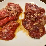 焼肉と牛たん 兼 - 牛カルビ、ハラミ