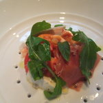 オーベルジュ・ド・リル - 活オマール海老のカプレーゼ仕立て　ミントの香り