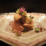 薪鳥新神戸 - 鶏わさ（高坂鶏 胸肉 + 高坂鶏 レバー）