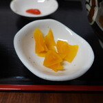 かぶさ食堂 - そば定食のお漬物(22-12)